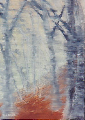 Painting 'Grey trees'