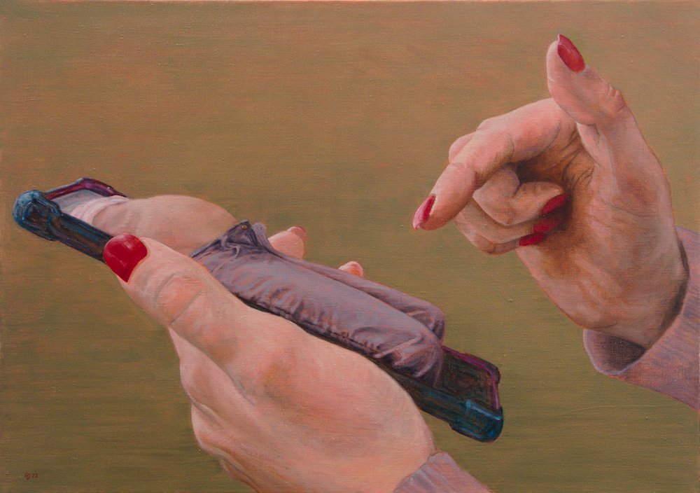 Painting 'Unbuttoned'